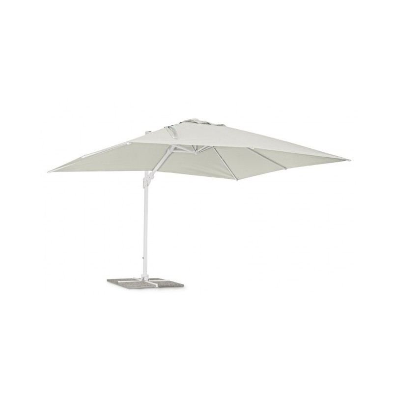 Ombrellone Eden bianco- naturale 300x400xh260 cm iperbriko