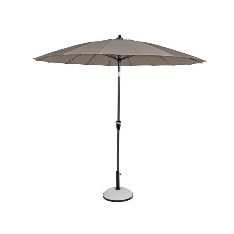 Ombrellone da giardino Atlanta cm 270x h240 con snodo Antracite-Tortora
