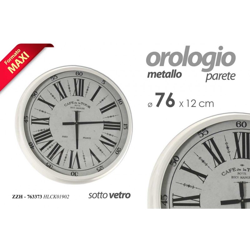 Orologio grande da parete anticato retro cm 76 x 11.5