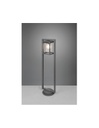 Palo Alto Lanterna Cilindro Vetro Lunga Antracite IP44 Sensore Crepuscolare Trio Lighting