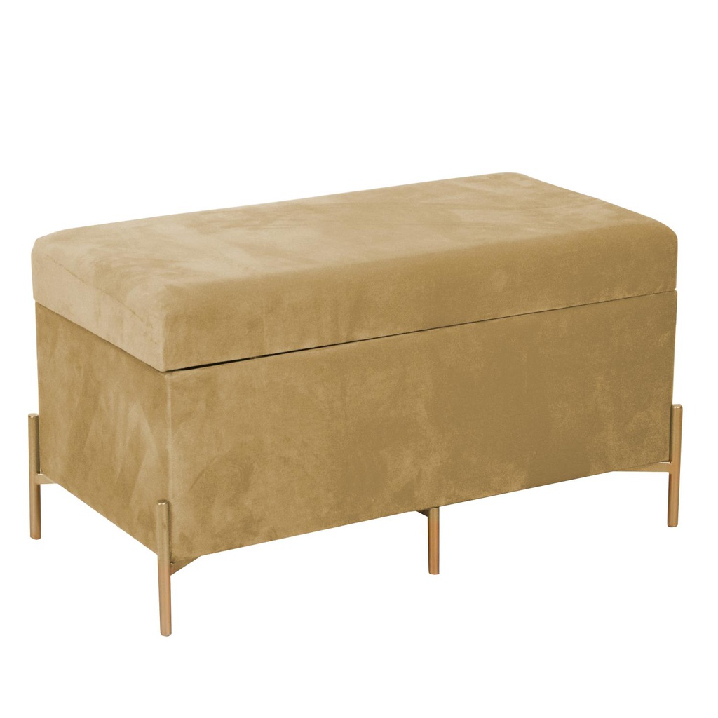 Panca velluto ocra cm78x40h45
