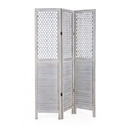 Paravento 3 ante Hole bianco antico 120x170 cm