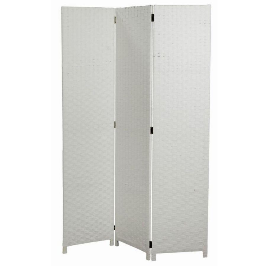 Paravento paper 3 ante bianco cm40h175