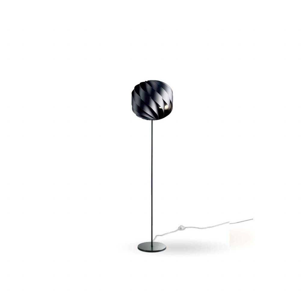 Piantana Base e Stelo Nero in Metallo Cm. 40 x 170h