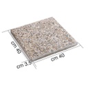 Piastra in graniglia per base ombrellone 40x40x3,5