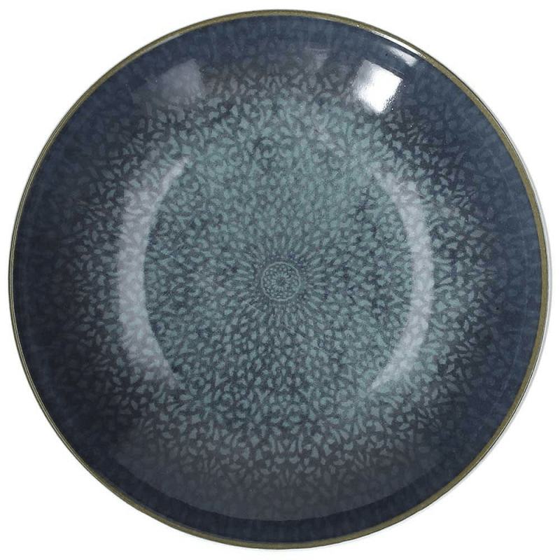 Piatto Cous Cous Oriental 26 cm in porcellana blu