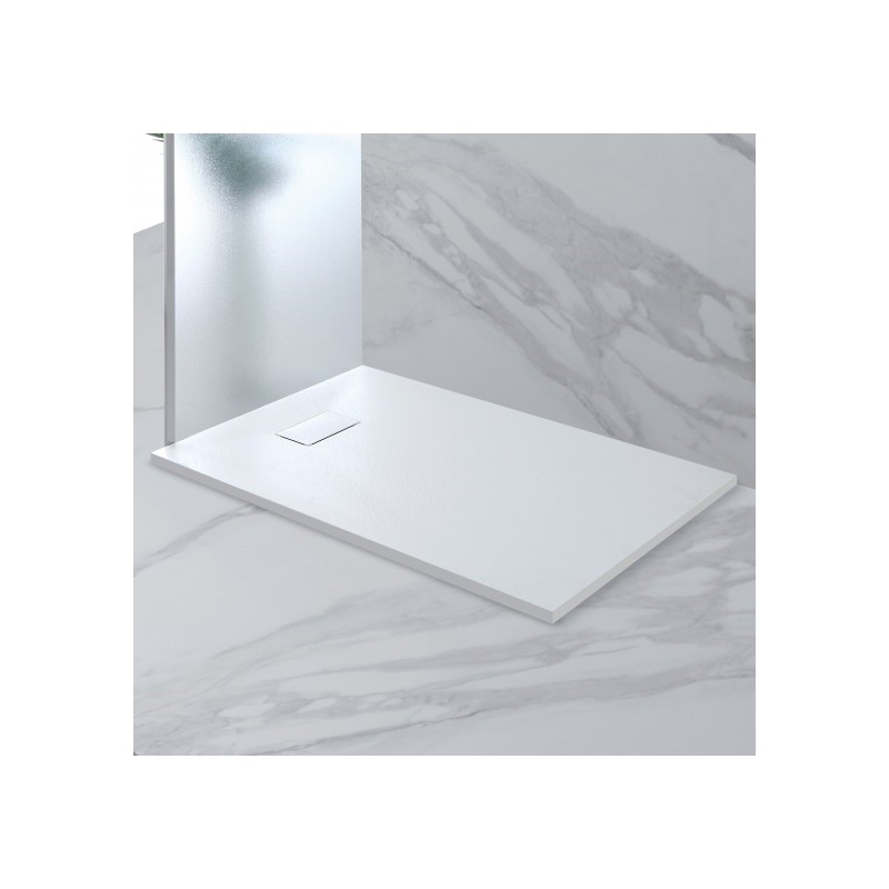 Piatto Doccia Bianco Effetto Pietra 80x120x h2,8 cm