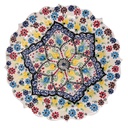 Piatto decorativo ceramica bianco cm ø30h3