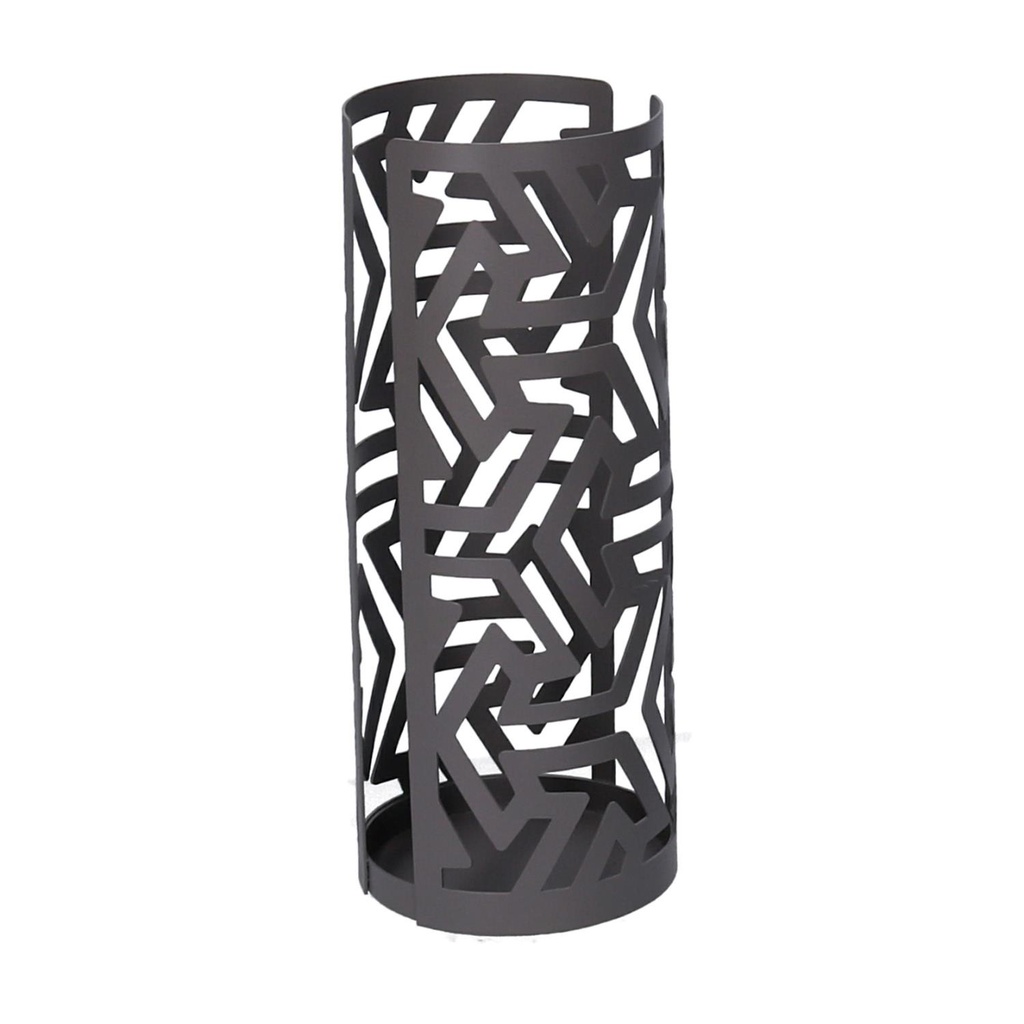 Portabicchiere metallo frecce grigio scuro tondo cm ø8h20