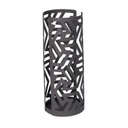 Portabicchiere metallo frecce grigio scuro tondo cm ø8h20