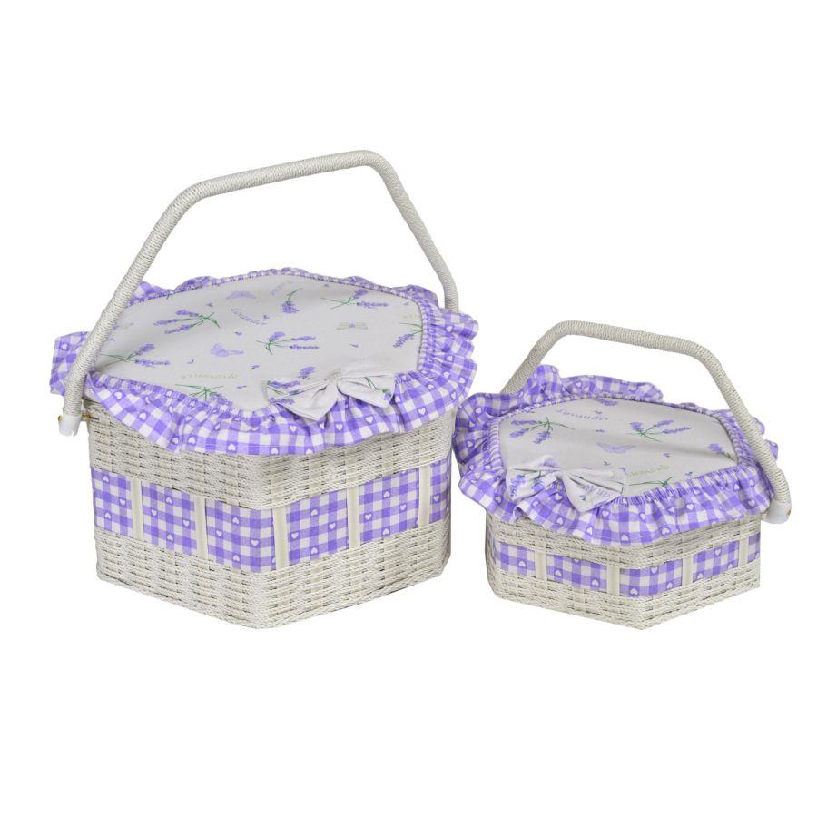Portalavoro lavanda 1-2 esagonale cm29x29h19