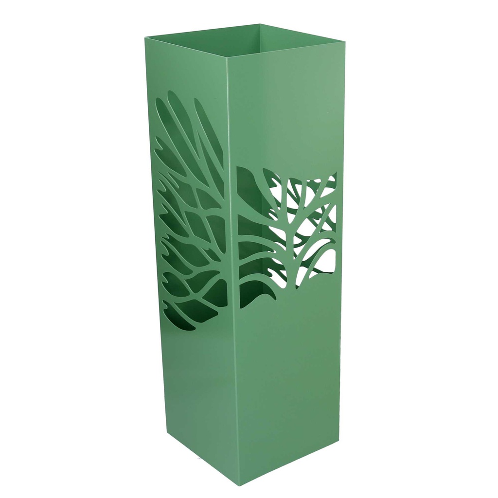 Portaombrelli metallo albero verde quadro cm 15