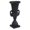 Portavaso resina nero opaco cm 51x51h121