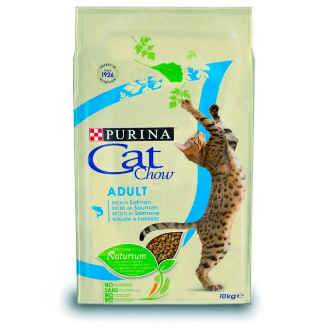 Purina chow cat gatto adult al salmone da 10 kg