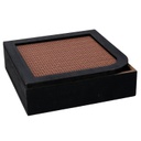 Scatola portathe legno nero quadro cm20x20h6