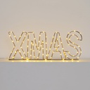 Scritta led XMAS Copper  MicroLED 38cm bianco caldo