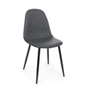 Sedia da pranzo in similpelle Grigio Scuro AMANDA 45x54x h87 cm