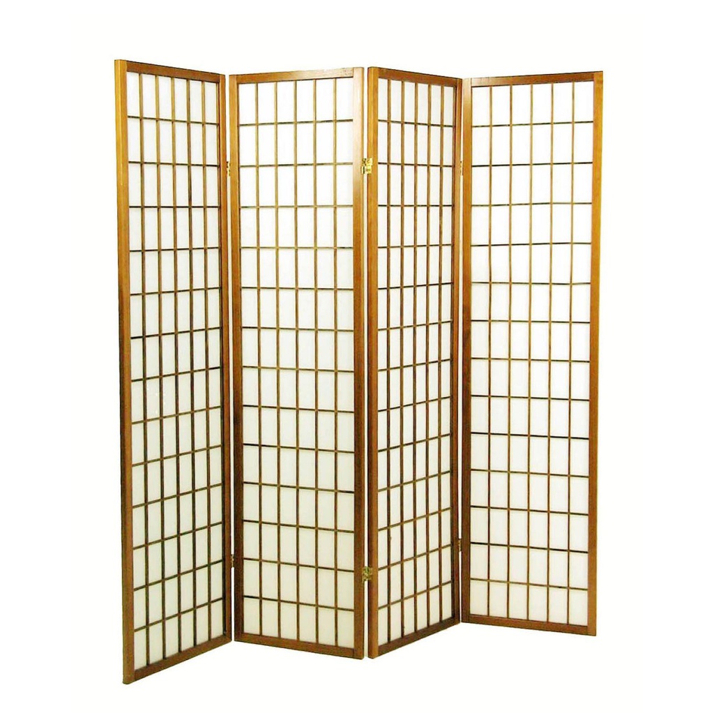 Separe paravento in carta di riso naturale cm 180 x 180 h