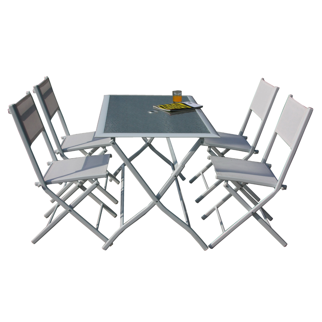Set Tavolo più 4 Sedie Pieghevoli ASTRO HFS-268