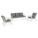 Set salotto 3 pz con cuscini Truman Lunar