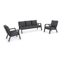 Set salotto giardino Truman antracite iperbriko