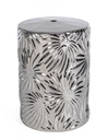 Sgabello Sfinge Leaf Argento  Cod.0740039