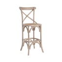Sgabello bar grigio in legno stile naturale