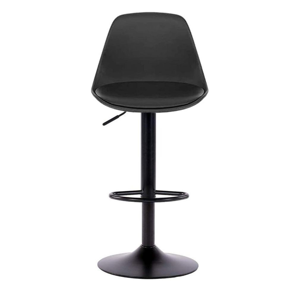 Sgabello regolabile completamente nero  36x40x85 cm