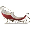 Slitta metallo rosso cm162x65h98