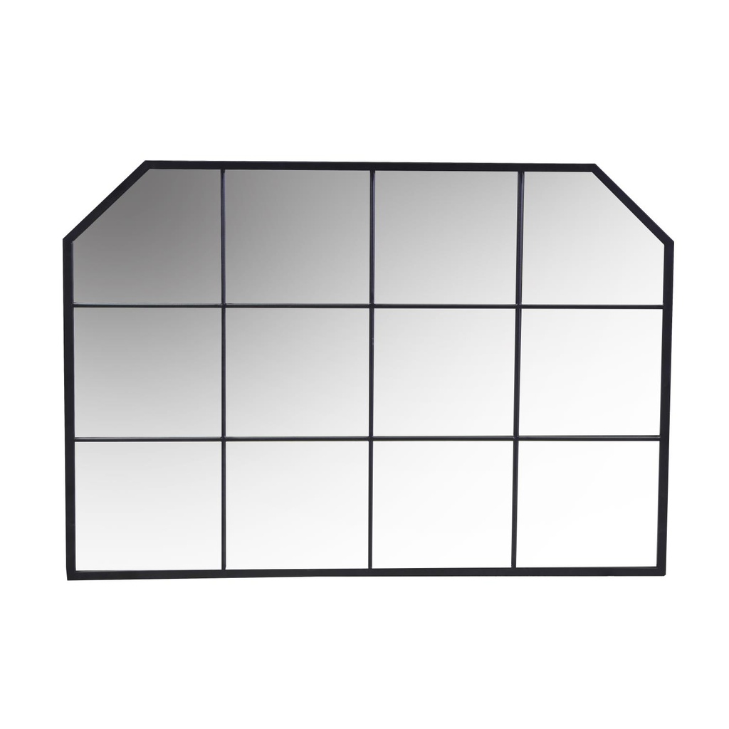 Specchio metallo nero cm100x2h70