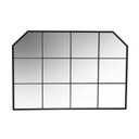 Specchio metallo nero cm100x2h70