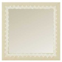 Specchio quadrato decoro pizzo fy-1525 cm. 41,5 x 41,5 x 2