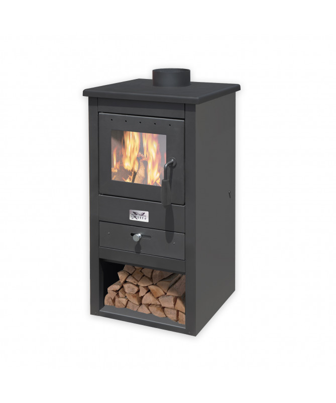 Stufa a Legna Athena 10,7 Kw - Dimensioni 43x41x86H