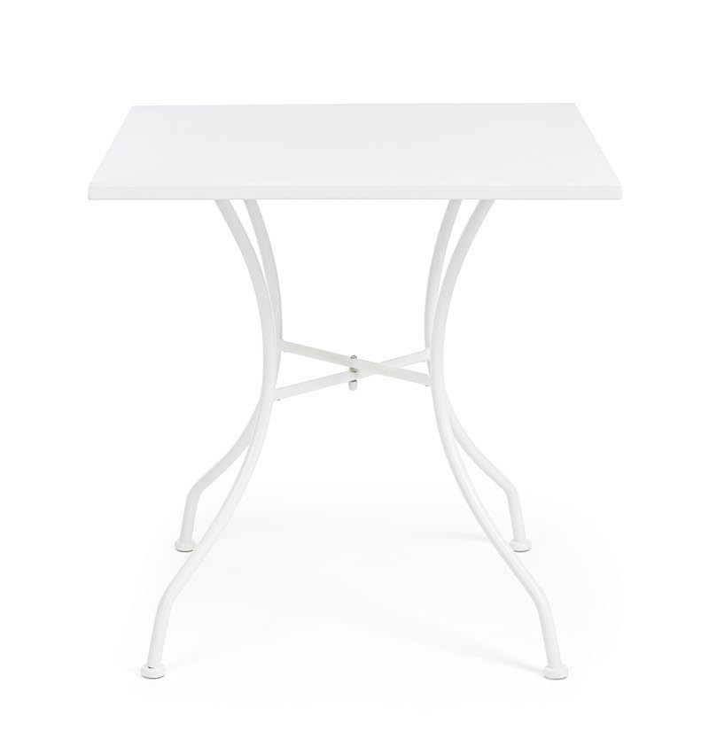 TAVOLO KELSIE BIANCO 70X70