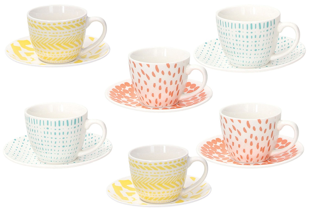 TAZZA CAFFÈ C-P PZ.6 IRIS AGUA