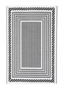 Tappeto Kashan Bianco-Nero 180X270