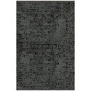 Tappeto ciniglia antiscivolo Vadi antracite decorazione geometrica 120x180 EFFEZ