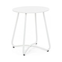 Tavolino Wissant Bianco D40 in metallo