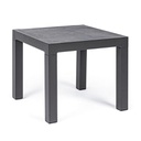 Tavolino antracite in alluminio stile industrial cm 50x50