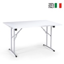 Tavolo Con Gambe Pieghevoli bianco