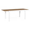 Tavolo allungabile 140-200x90 bianco in alluminio
