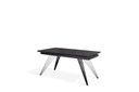 Tavolo allungabile nero opaco 90 cm x 160-240  cm cm H. 76 cm
