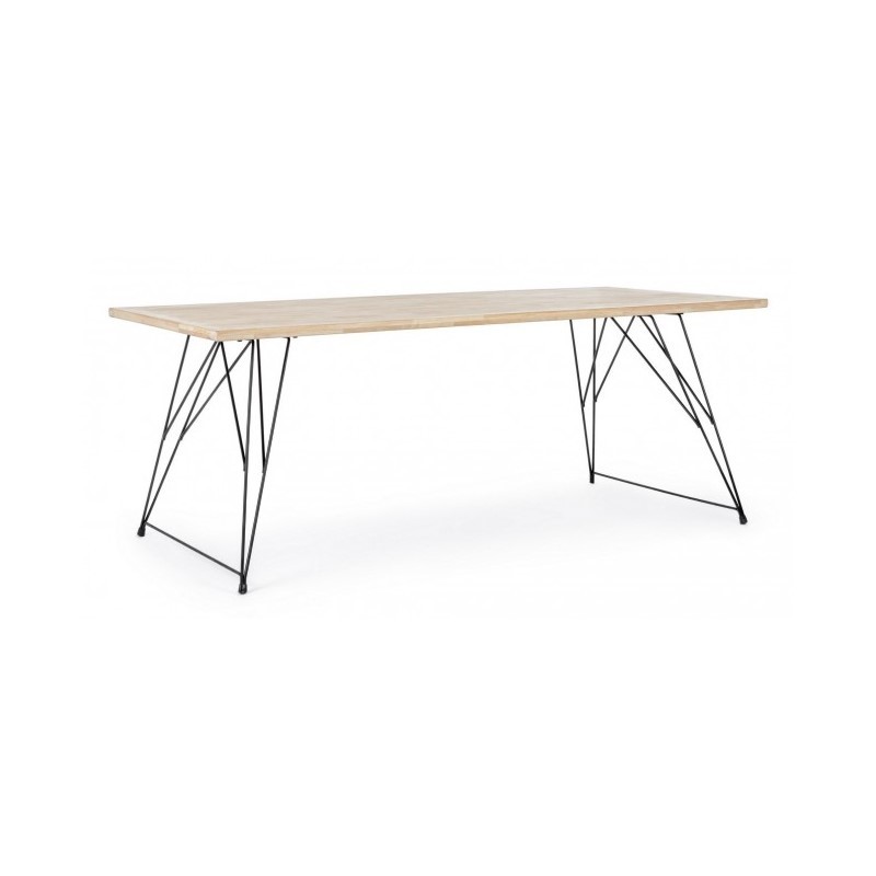 Tavolo design industrial in legno DISTRICT 200x90x h76 cm