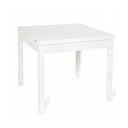 Tavolo pranzo Bianco Frassinato apribile libro in legno nobilitato cm 90x90-180