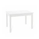 Tavolo pranzo allungabile bianco frassinato in legno nobilitato cm 85x140-180
