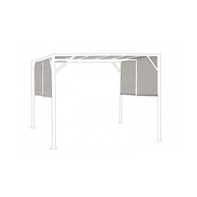 Telo Gazebo metri 3 x3 in Poliestere Tortora