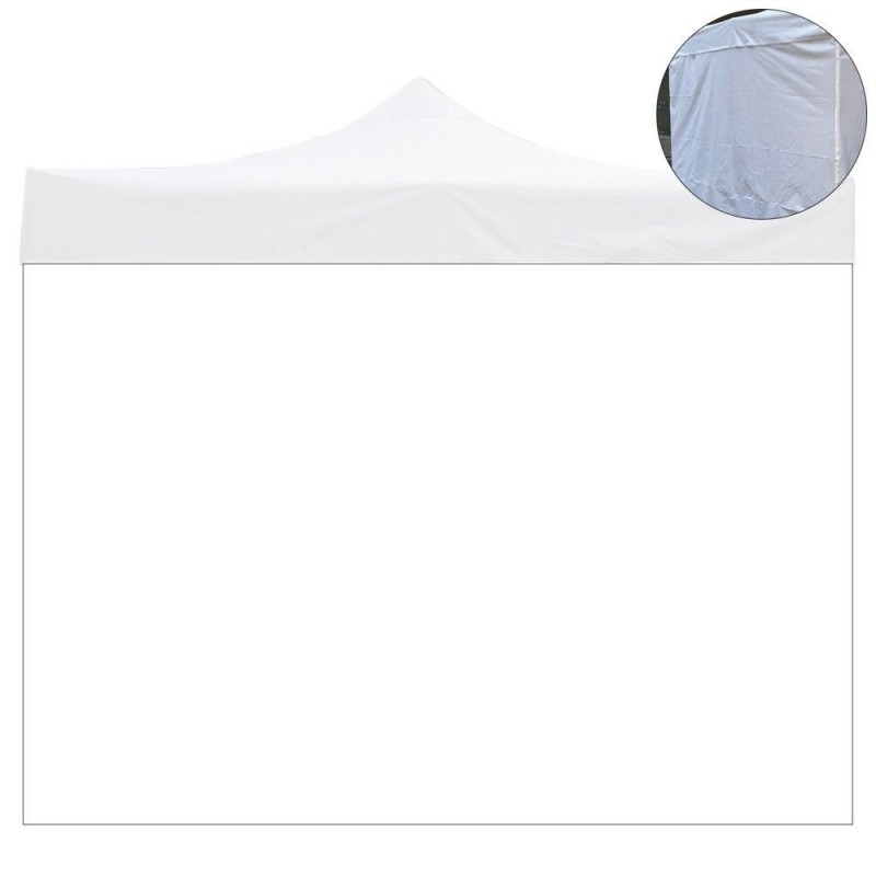 Telo laterale per gazebo Bianco impermeabile per gazebo richiudibile 300x450 cm