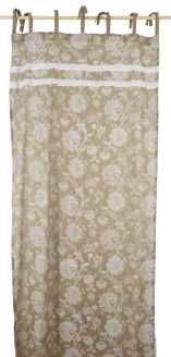 Tenda damascata con pizzo ri-0361 cm. 105 x 280