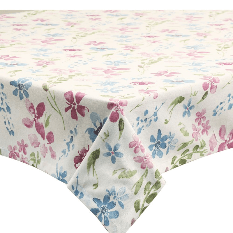 Tovaglia 140 X 180 Cm Cotone Azzurro