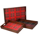 Vassoio legno 1-3 scozzese rettangolarecm 45x30h4